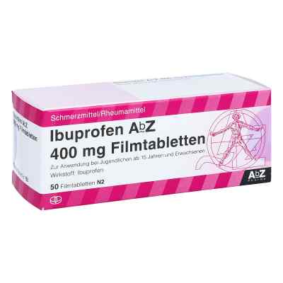 Ibuprofen AbZ 400mg 50 stk von AbZ Pharma GmbH PZN 01016078