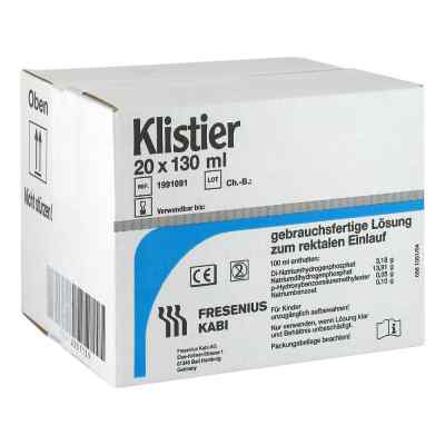 Klistier 20X130 ml von Fresenius Kabi Deutschland GmbH PZN 02057139