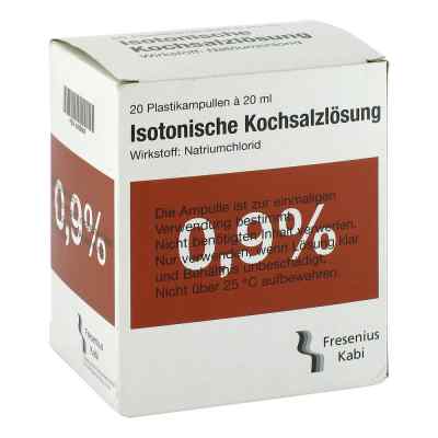 Kochsalzlösung 0,9% Plastikamp.fresenius 20X20 ml von Fresenius Kabi Deutschland GmbH PZN 03655664