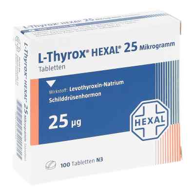 L-Thyrox HEXAL 25μg 100 stk von Hexal AG PZN 00811684
