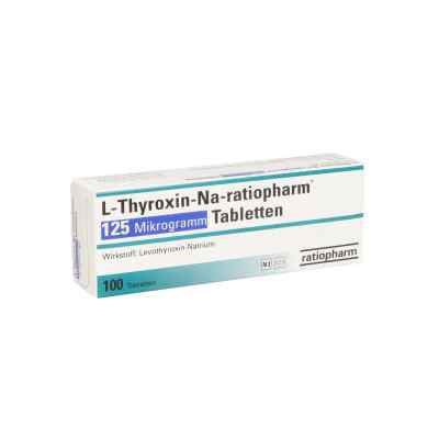 L-thyroxin-na ratiopharm 125 Mikrogramm Tabletten 100 stk von ratiopharm GmbH PZN 10089745