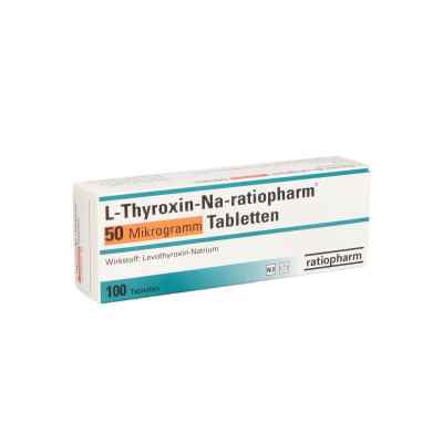 L-thyroxin-na ratiopharm 50 Mikrogramm Tabletten 100 stk von ratiopharm GmbH PZN 10089679