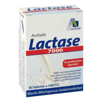 Lactase 7.000 Fcc Tabletten im Spender 80 stk von Avitale GmbH PZN 11482083