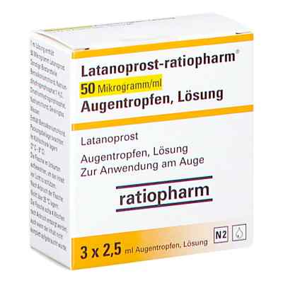 Latanoprost Ratio 50ug/ml 3X2.5 ml von ratiopharm GmbH PZN 16686287