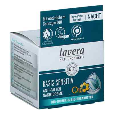 Lavera Basis Sensitiv Nachtcreme Q10 50 ml von LAVERANA GMBH & Co. KG PZN 17828022