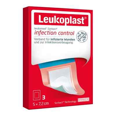 Leukoplast Leukomed Sorbact steril 5x7,2 cm 3 stk von BSN medical GmbH PZN 14220001
