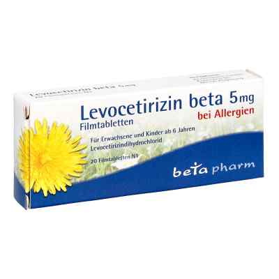 Levocetirizin beta 5 mg Filmtabletten 20 stk von betapharm Arzneimittel GmbH PZN 16006223