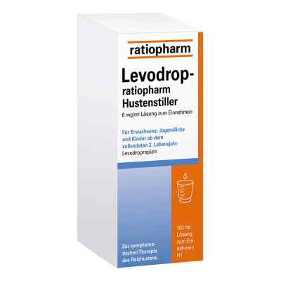 Levodrop-ratiopharm Hustenstiller 6 mg/ml Lösung 100 ml von ratiopharm GmbH PZN 18379052