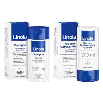 Linola Shampoo+Linola Haar- und Kopfhautspülung 200+200 ml von Dr. August Wolff GmbH & Co.KG Arzneimittel PZN 08106648