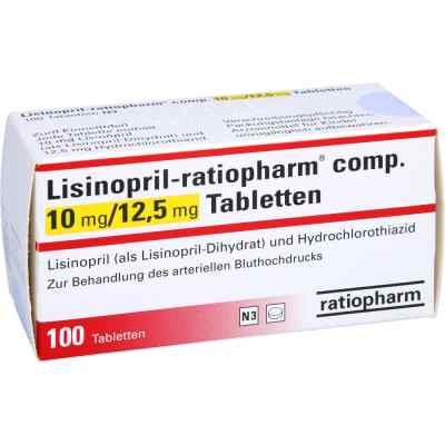 Lisinopril-ratiopharm compositus 10mg/12,5mg
