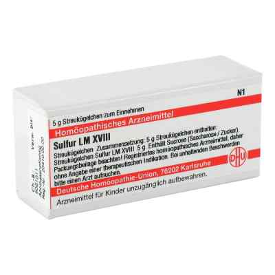 Lm Sulfur Xviii Globuli 5 g von DHU-Arzneimittel GmbH & Co. KG PZN 02660120