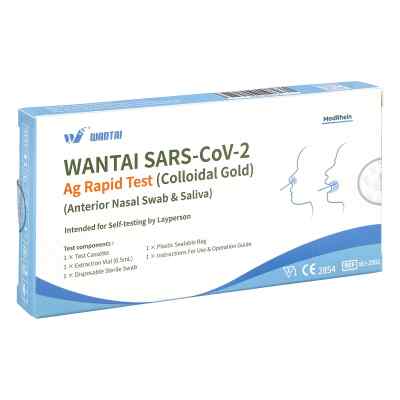 Lollitest Wantai SARS-COV-2 Ag Schnelltest für Laien Speichel/Na 1 stk von CTG China Trading GmbH PZN 17893717