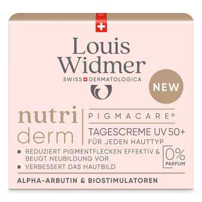 Louis Widmer nutriderm Pigmacare Tagescreme UV 50+ unparfümiert 50 ml von LOUIS WIDMER GmbH PZN 19337742