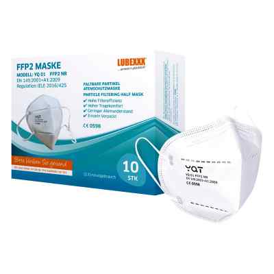 Lubexxx FFP2 YQT Maske CE 0598 10 stk von MAKE Pharma GmbH & Co. KG PZN 17205686