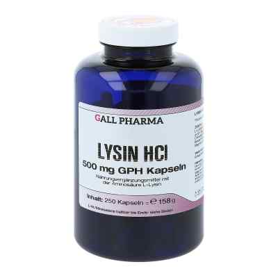 Lysin Hcl 500 mg Gph Kapseln 250 stk von Hecht-Pharma GmbH PZN 09377640