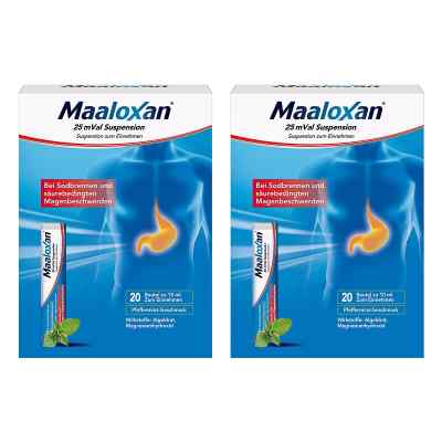 Maaloxan 25 Mval Suspension 2x20X10 ml von A. Nattermann & Cie GmbH PZN 08104467