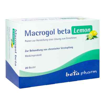 Macrogol Beta Lemon Plv.z.her.e.lsg.z.einnehmen 20 stk von betapharm Arzneimittel GmbH PZN 17164763