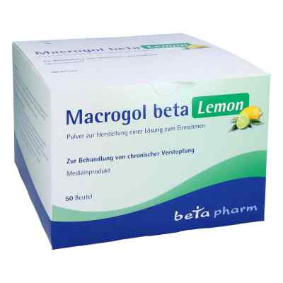 Macrogol Beta Lemon Plv.z.her.e.lsg.z.einnehmen 50 stk von betapharm Arzneimittel GmbH PZN 17164792
