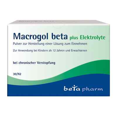 Macrogol beta plus Elektrolyte Plv.z.h.e.l.z.einn. 30 stk von betapharm Arzneimittel GmbH PZN 15391532