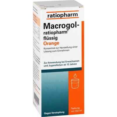 Macrogol ratiopharm flüssig Orange 250 ml von ratiopharm GmbH PZN 11177144