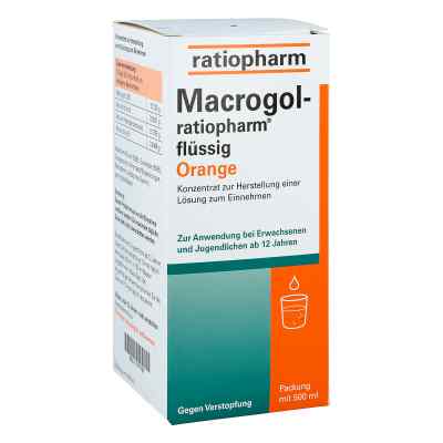 Macrogol ratiopharm flüssig Orange 500 ml von ratiopharm GmbH PZN 11177150