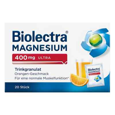 Magnesium Biolectra 400 mg ultra Trinkgran.orange 20 stk von HERMES Arzneimittel GmbH PZN 10914511