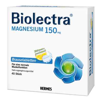 Magnesium Biolectra Brausetabletten 40 stk von HERMES Arzneimittel GmbH PZN 03154399