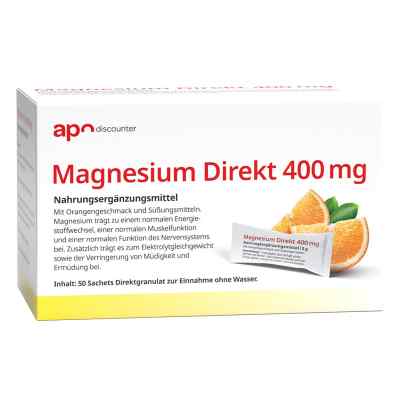 Magnesium Direkt 400mg Sticks 50X3 g von apo.com Group GmbH PZN 18306857