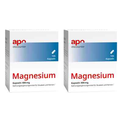 Magnesium Kapseln 400 Mg 2x105 stk von VIS-VITALIS GMBH PZN 08102066