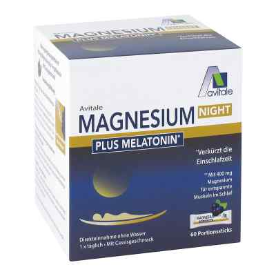 Magnesium Night Plus 1 Mg Melatonin Pulver 60 stk von Avitale GmbH PZN 17269344