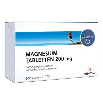Magnesium Tabletten 200 mg 60 stk von Medicom Pharma GmbH PZN 15784823