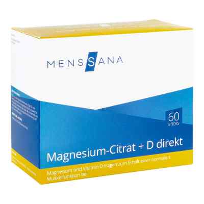 Magnesiumcitrat+d direkt Menssana Pulver 60 stk von C. Hedenkamp GmbH & Co. KG PZN 16613851