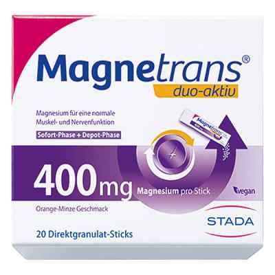 Magnetrans duo-aktiv 400 mg Sticks Magnesium 20 stk von STADA GmbH PZN 14367589