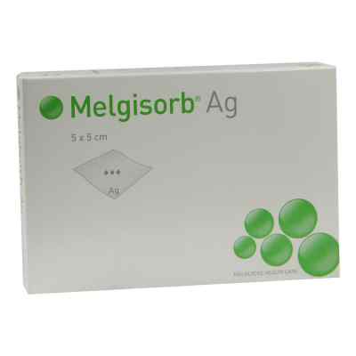 Melgisorb Ag Verband 5x5 cm 10 stk von Mölnlycke Health Care GmbH PZN 01560824