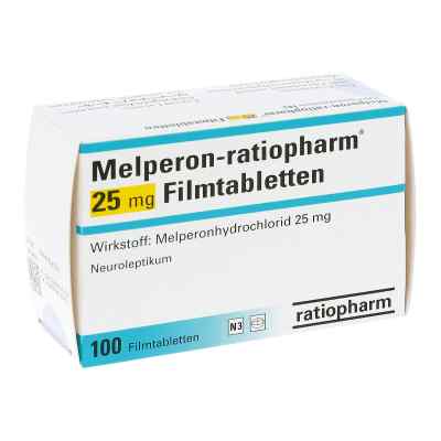 Melperon-ratiopharm 25 mg Filmtabletten 100 stk von ratiopharm GmbH PZN 08916715