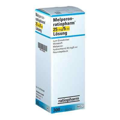Melperon-ratiopharm 25 mg/5 ml Lösung 300 ml von ratiopharm GmbH PZN 00704020