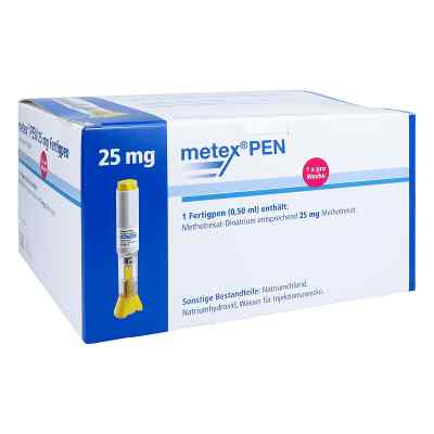 Metex Pen 25 mg Injektionslösung i.e.Fertigpen 12 stk von Medac GmbH PZN 09668461