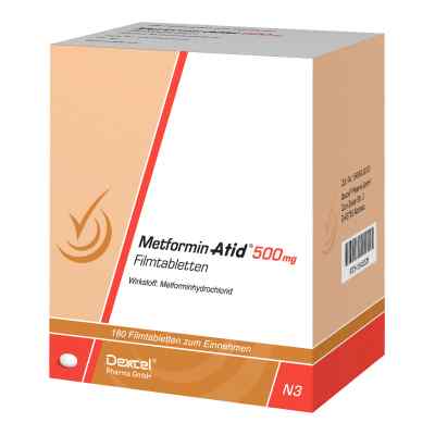 Metformin Atid 500mg 180 stk von Dexcel Pharma GmbH PZN 05542220