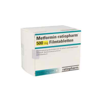 Metformin-ratiopharm 500mg 180 stk von ratiopharm GmbH PZN 01139042