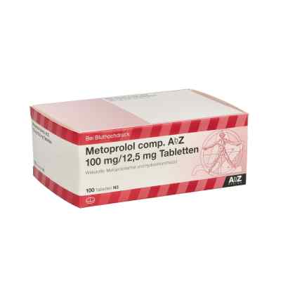 Metoprolol compositus AbZ 100mg/12,5mg 100 stk von AbZ Pharma GmbH PZN 01016486
