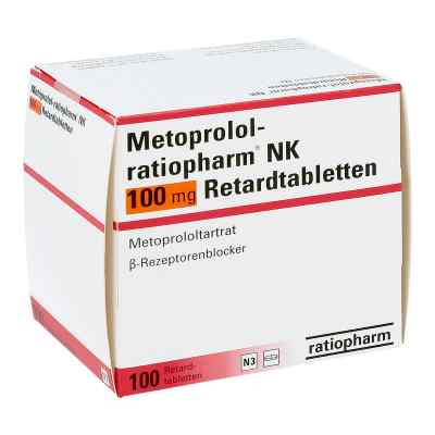 Metoprolol-ratiopharm NK 100mg 100 stk von ratiopharm GmbH PZN 00997631