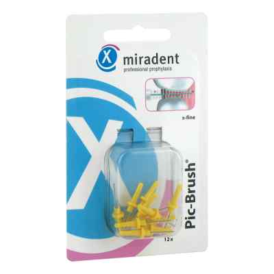 Miradent Interd.pic-brush Ersatzb.x-fein gelb 12 stk von Hager Pharma GmbH PZN 00841225