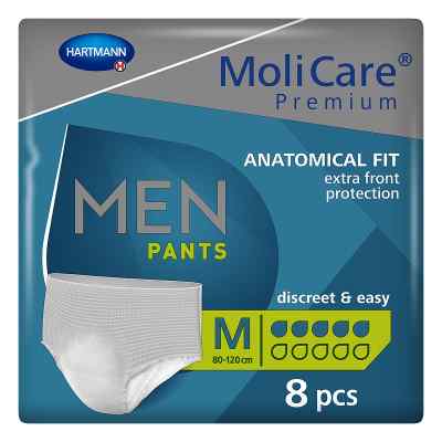 Molicare Premium Men Pants 5 Tropfen M 8 stk von PAUL HARTMANN AG PZN 14022413