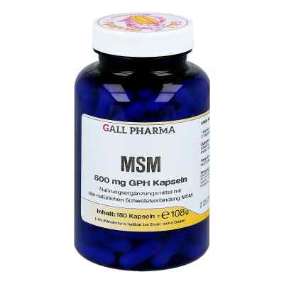 Msm 500 mg Gph Kapseln 180 stk von Hecht-Pharma GmbH PZN 04411674