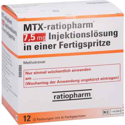 Mtx-ratiopharm 7,5 mg iniecto -lsg.i.e.fertigspr.