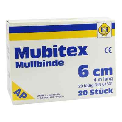 Mubitex Mullbinden 6cm ohne Cello 20 stk von ERENA Verbandstoffe GmbH & Co. K PZN 03289432