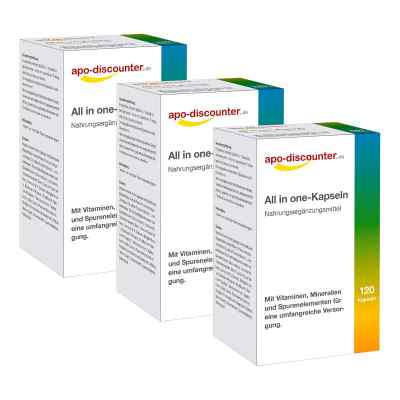 Multivitamin All in one Kapseln u.a. mit Vitamin B und D 3x120 stk von apo.com Group GmbH PZN 08101859