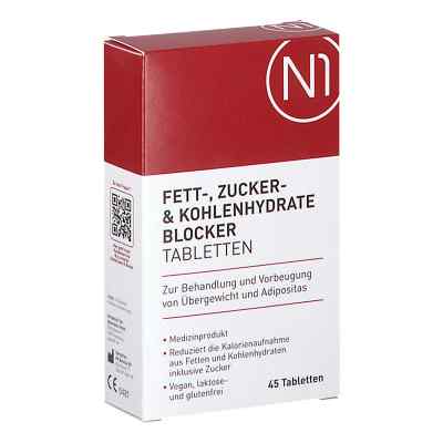 N1 Fett- Zucker- & Kohlenhydrate Blocker Tabletten