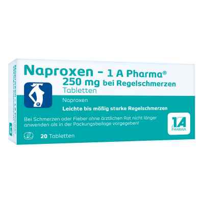 Naproxen-1A Pharma 250mg bei Regelschmerzen 20 stk von 1 A Pharma GmbH PZN 09245016