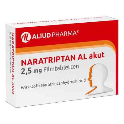 Naratriptan AL akut 2,5 mg Filmtabletten 2 stk von ALIUD Pharma GmbH PZN 09312936